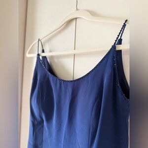 Vintage Avanti Designs Blue Embellished Dress Prom, Evening Wear Size 10
